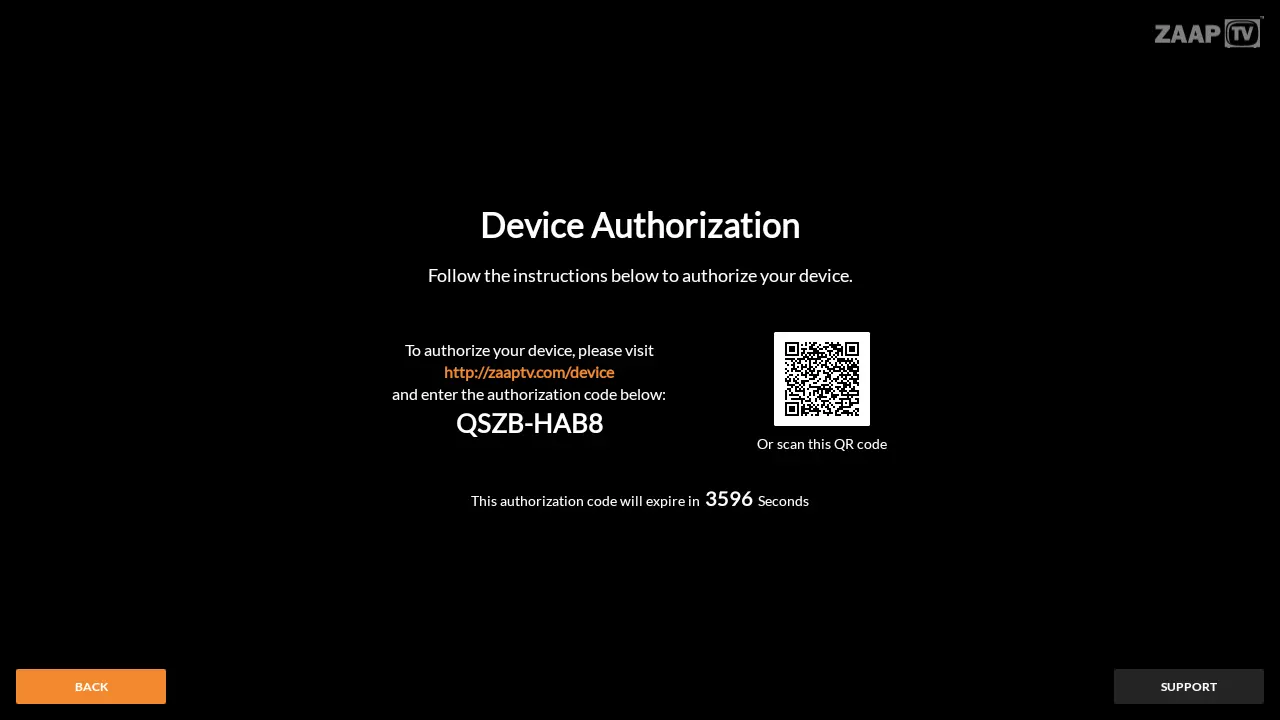 ZAAPTV Authorise Device for HD809/709/609/509/409/X/CloodTV/Greek